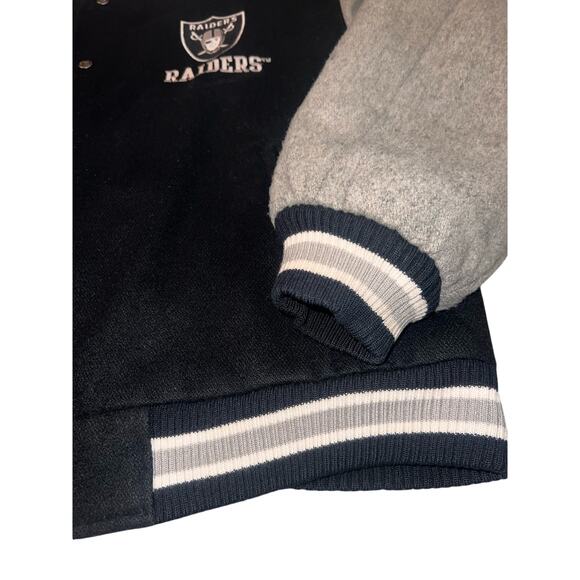 Vintage Oakland Raiders Varsity Wool Spellout Logo Athletic coat Men XL NFL - Picture 8 of 13